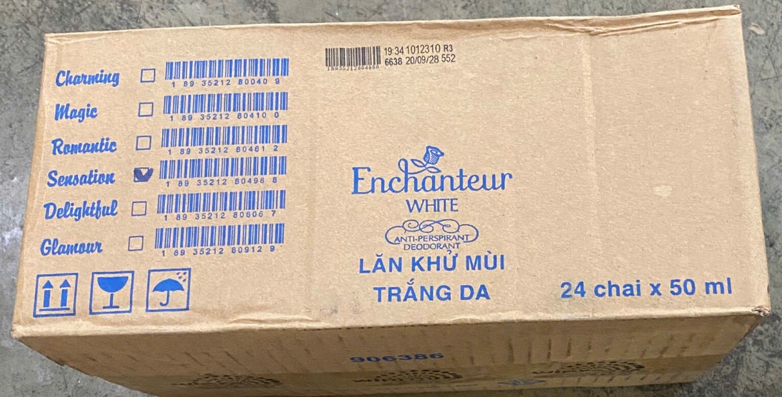 Thùng lăn khử mùi Enchanteur 24 chau x 50ml